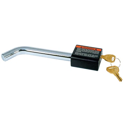 7006500 – REESE Trailer Hitch Pin, For Use With 2 Inch Class III and IV Hitches Barbell 5/8 Inch Diameter Key Lock Si...